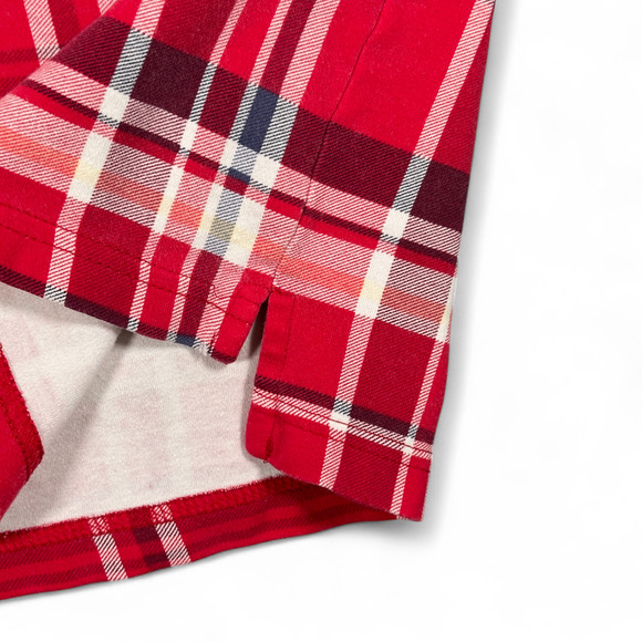 Vintage Ivy Crew Polo Shirt Adult LARGE Red Plaid Sailing Nautical Preppy 90s - Picture 7 of 9